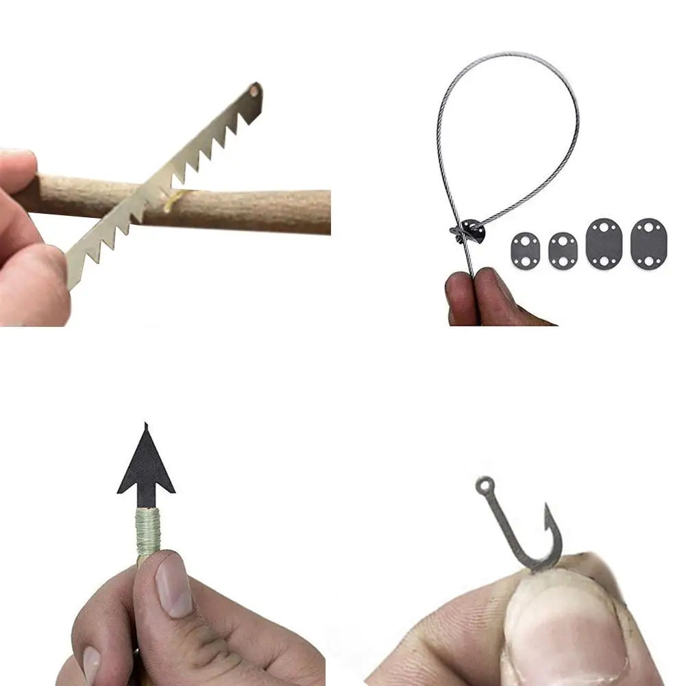 

Survival Multifunctional Tool Card Sized Emergency Tool for Camping Wilderness Survival Preppers Gear Fishing Hiking Hunting