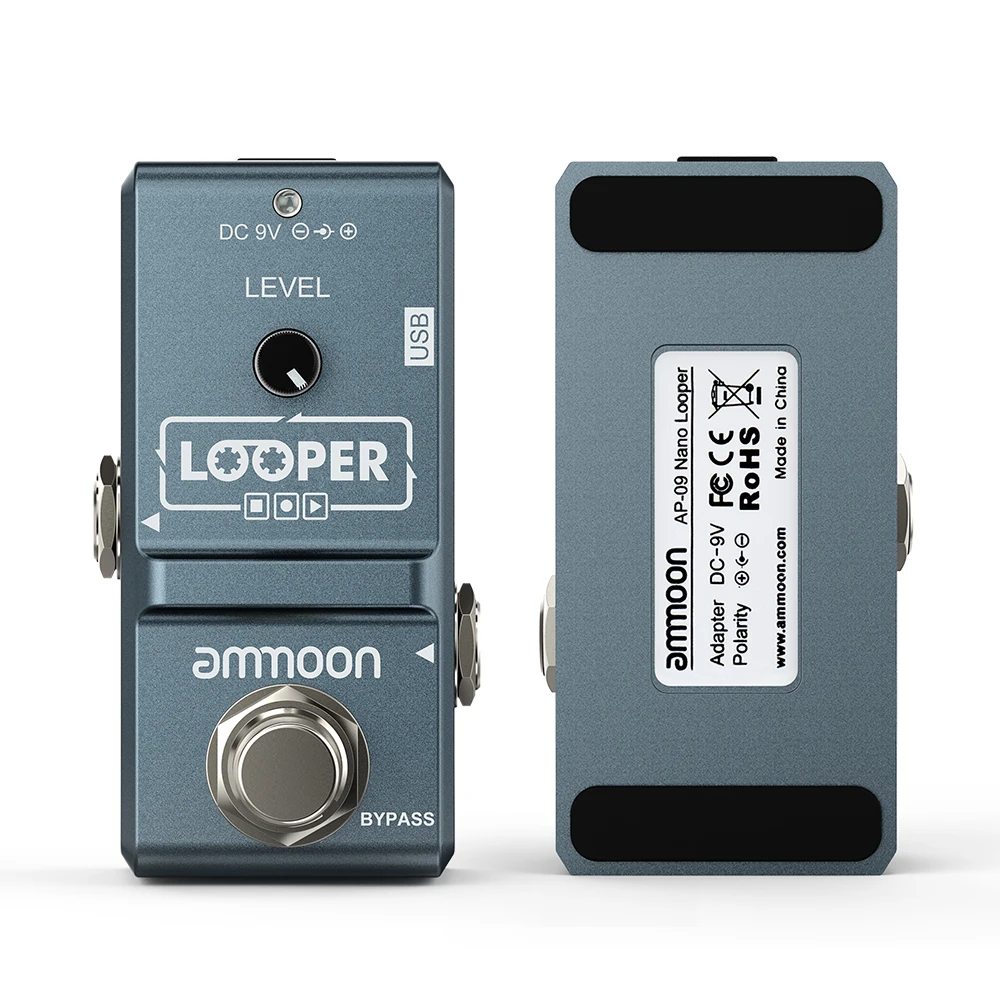 Ammoon AP-09 Nano Loop педаль эффектов для электрогитары Looper True Bypass неограниченная запись