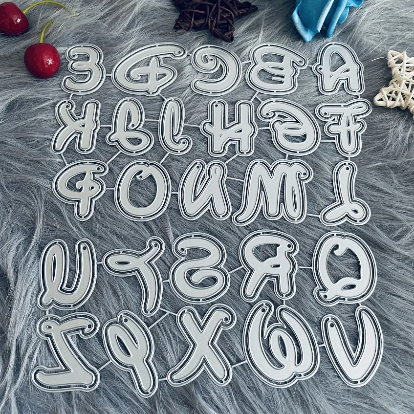 

uppercase letter alphabet layer Dies Metal Cutting Dies Stencil Scrapbooking Album Decoration Craft Die Cut for Card Making mold