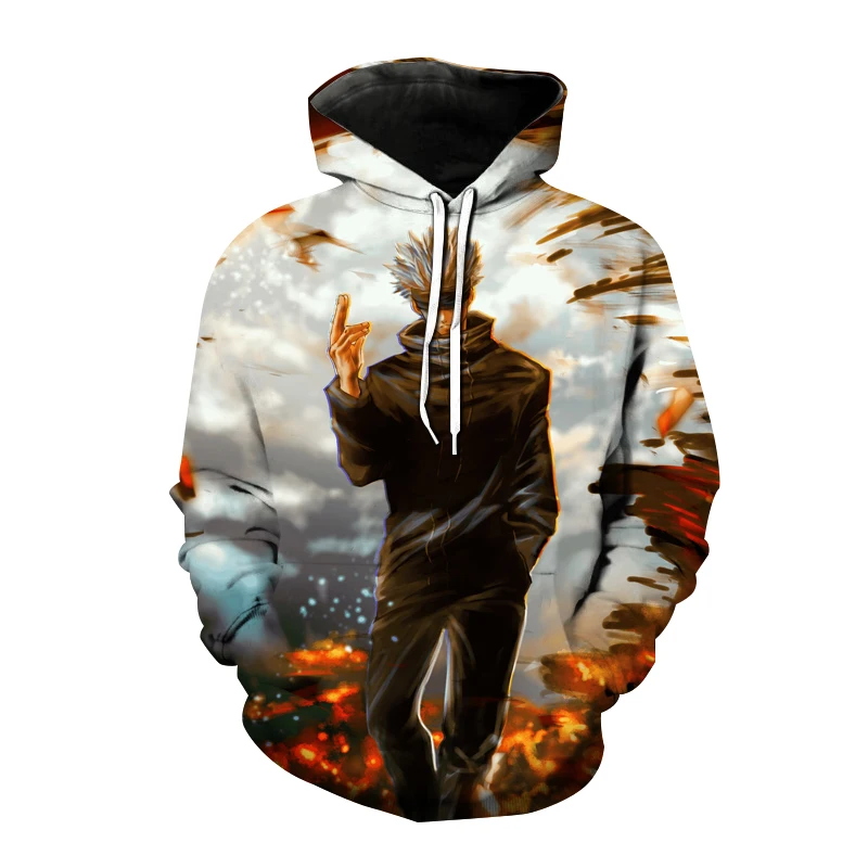 

Jujutsu Kaisen Hoodies Anime Manga 3D Printed Men Women Sweatshirt Fashion Oversized Hoodie Harajuku Streetwear Unisex Tops Coat