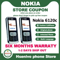 Nokia 6120c refurbished-Original Nokia 6120 Classic Mobile Phone Unlocked 6120c Smartphone One year warranty Refurbished