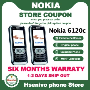 nokia 6120c refurbished original nokia 6120 classic mobile phone unlocked 6120c 3g smartphone one year warranty refurbished free global shipping