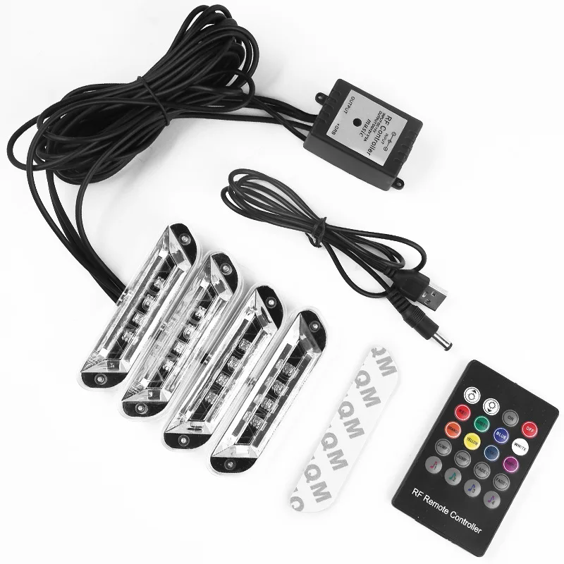 Интерьер автомобиля ножная подошва атмосферсветильник свет лампа дистанционное