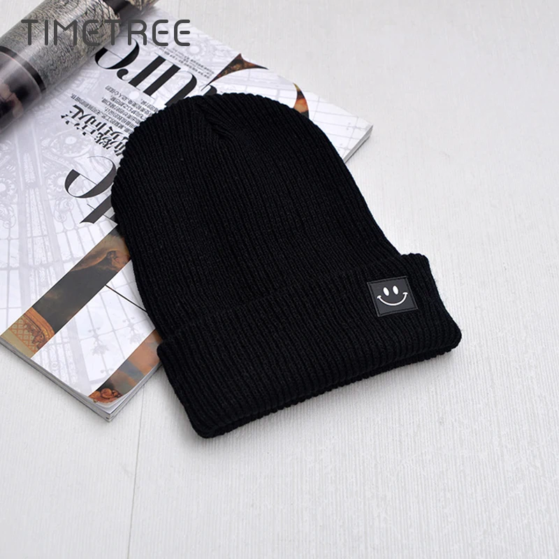 Модные облегающие шапки Женские однотонные вязаные теплые мягкие береты простые