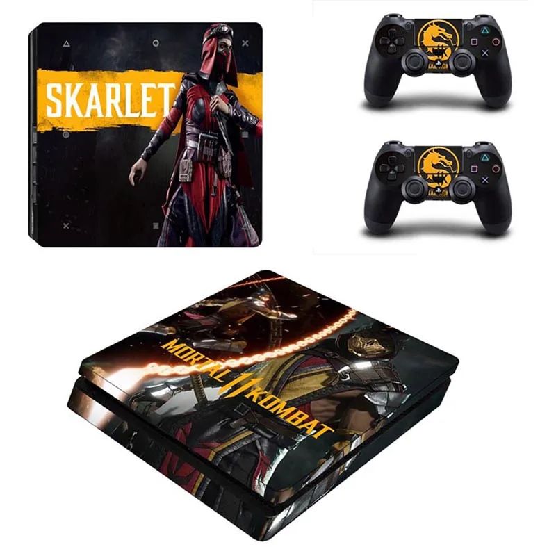 Mmoral Kombat 11 PS4 тонкие наклейки PS 4 Play станция виниловые Pegatinas для playstation тонкая