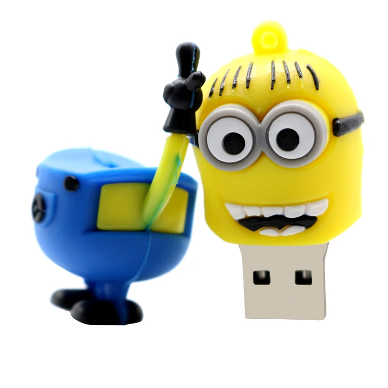 USB 2,0 мультфильм Миньоны Usb флэш-накопитель 4 ГБ 8 ГБ 16 ГБ 32 ГБ Флешка Милый U диск 64 Гб Флешка карта памяти