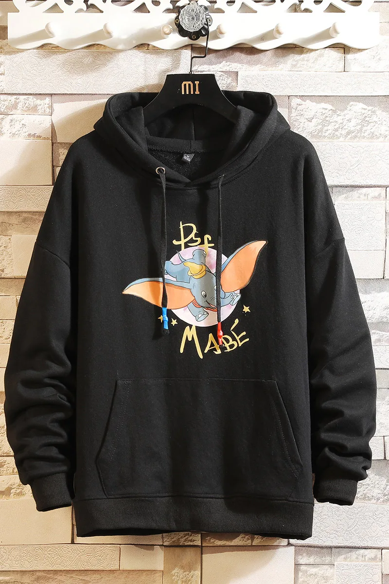 

Spring Autumn Mens Hooded Sweatshirt Loose Hoodies Long Sleeve Male Hoodie Casual Hip Hop Sportswear Printed Sweatshirts Men 197