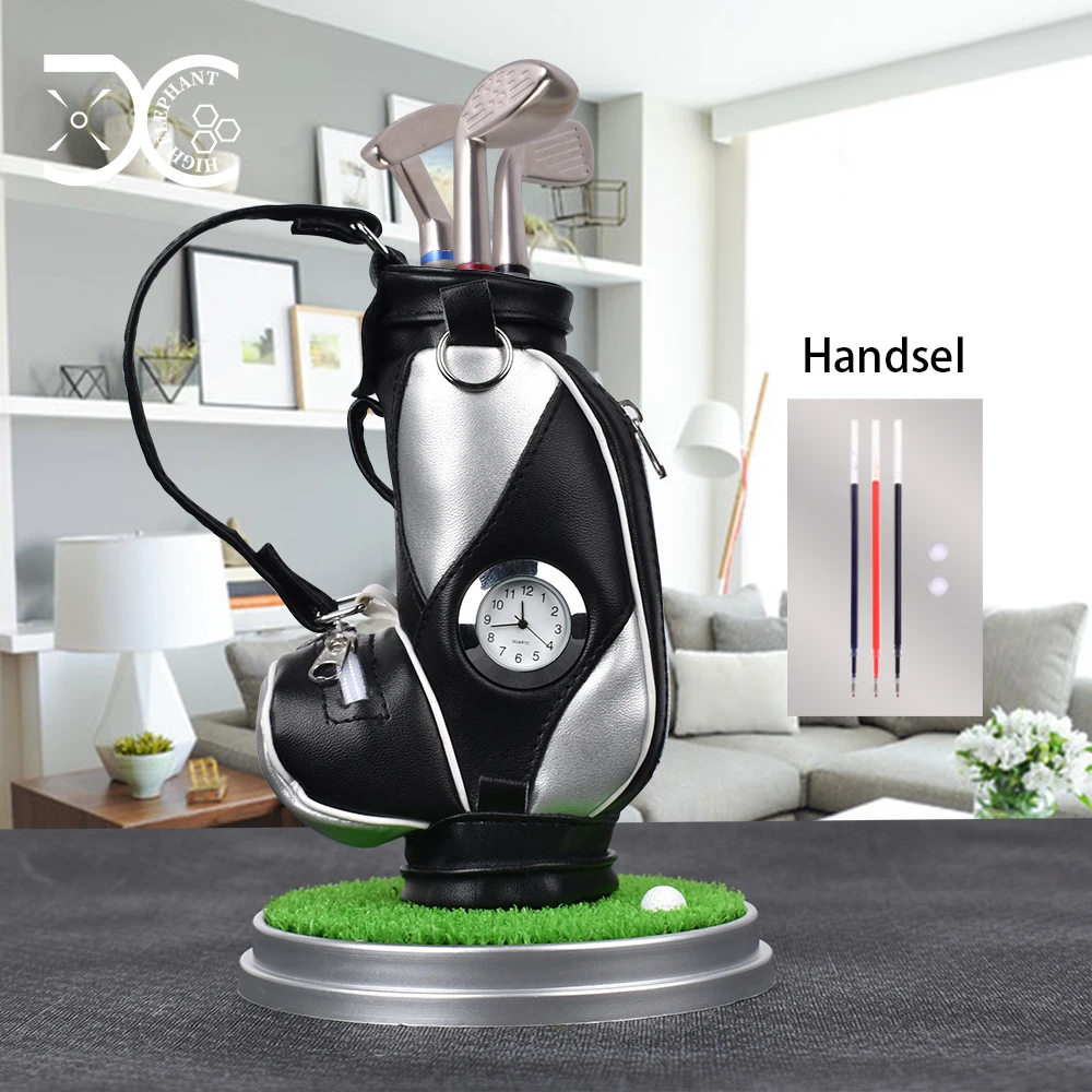 Держатель ручек для гольфа с часами креативный подарок на Рождество украшение