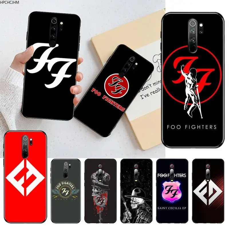 Foo Fighters Черная мягкая крышка чехол для телефона Капа Redmi Note 8 8A 7 6 6A 5 5A 4 4X 4A