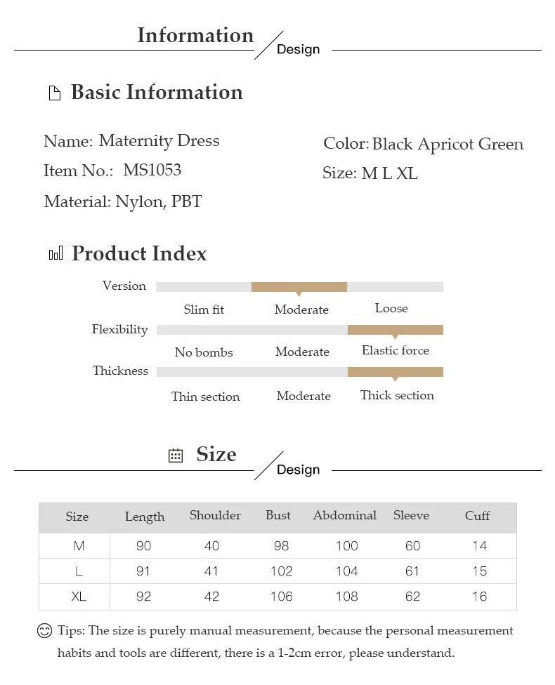 Maternity Dress Pregnancy Knit Dress Pregnancy Shirt Pregnant Women Autumn and Winter Skirt