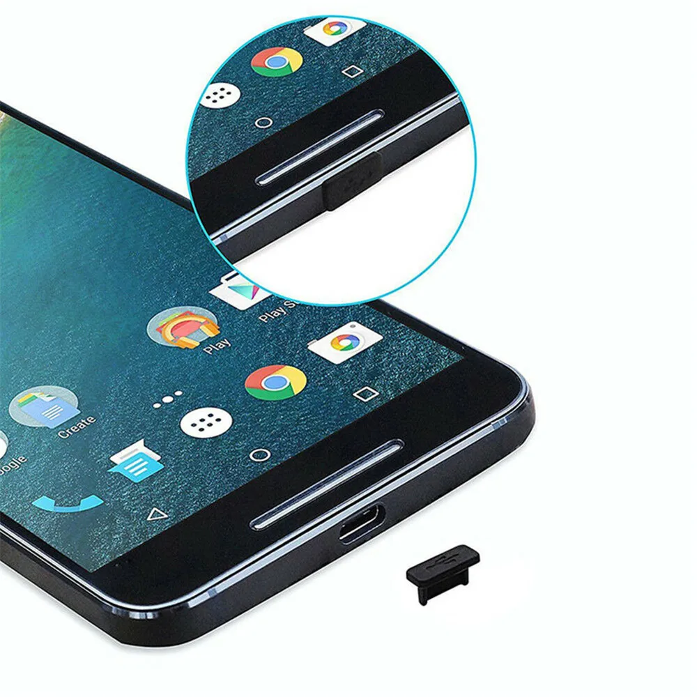 5 шт. подходит для зарядного устройства Type C разъема с защитой от попадания пыли