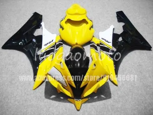

Обвесы кузов желтый BLACKTank для YAMAHA YZF R 6 YZF 600 YZF-600 YZFR6 YZF-R6 06 07 YZF600 YZF R6 2006 2007 обтекатели комплект