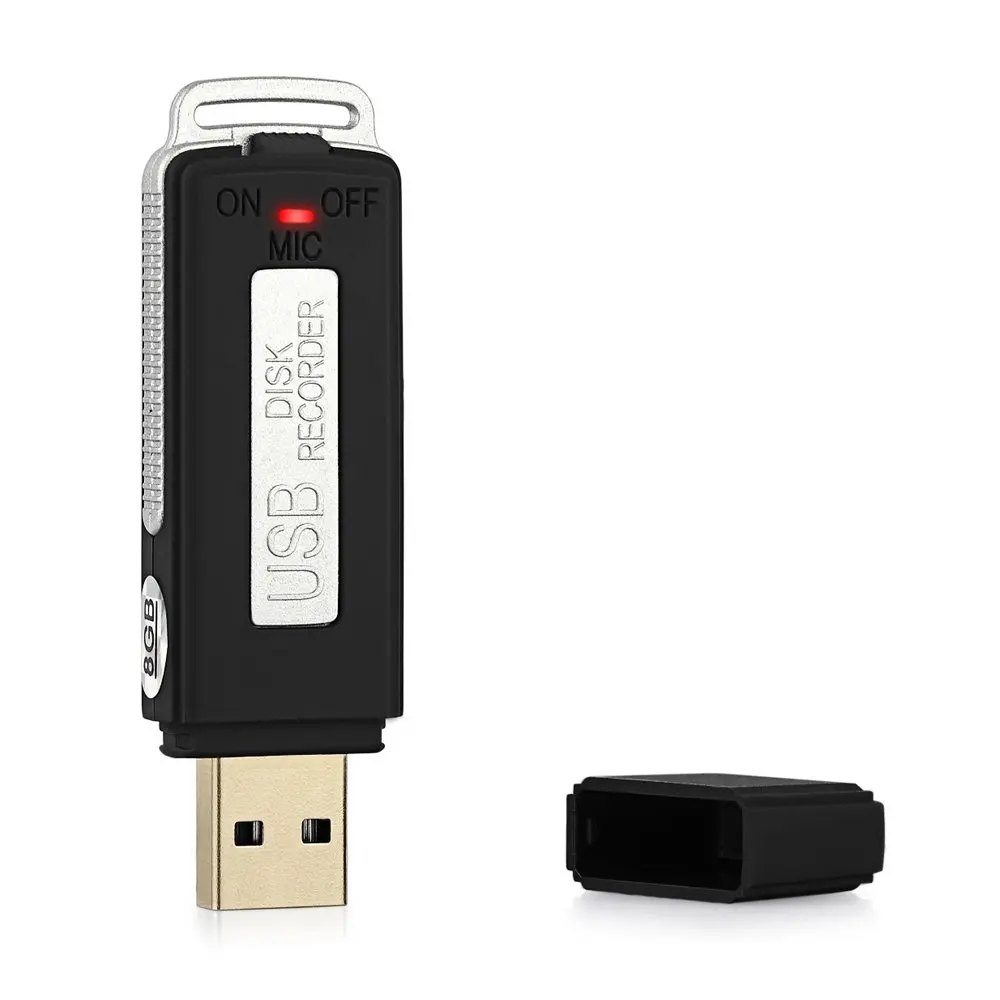 Portable Mini USB Rechargeable Audio Voice Recorder 384kbps Good Quality Dictaphone with Flash Drive for Meeting Interview | Электроника