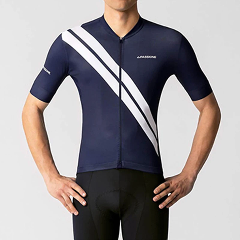 Мужская велосипедная Джерси с коротким рукавом летняя дышащая одежда для езды на
