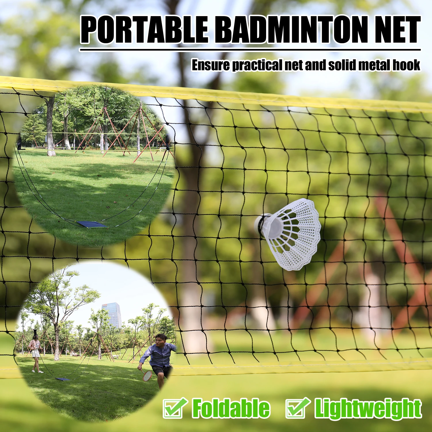 Sports Badminton Set Rackets Birdies Net Adjustable Polls Beach or Backyard Combo Games | Спорт и развлечения