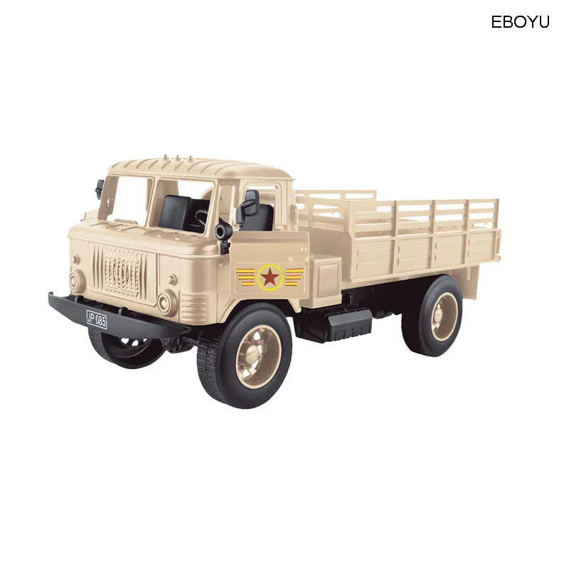 EBOYU 1:20 тянуть и Go мини грузовик литый под давлением военный классический