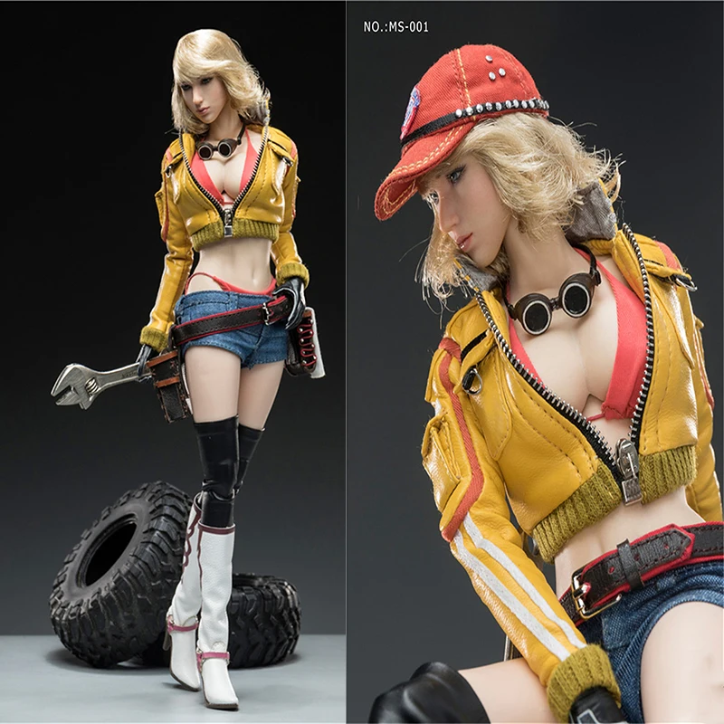 

1/6 MS-001Female автослесарь Прохладный Мотоциклетные куртки для девочек модель с коробкой для сбора в наличии
