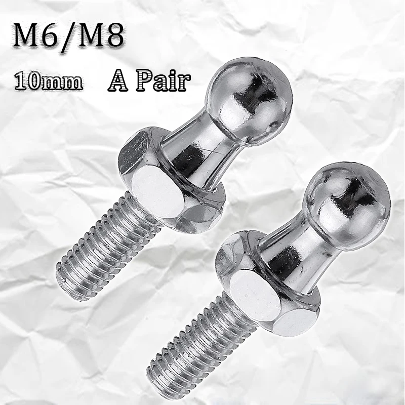 

2PCS M6 / M8 Ball Wheel Threaded Stud Bolts Welding 10mm Universal Articulated Anchor Bolt Fasterners Nuts & Bolts