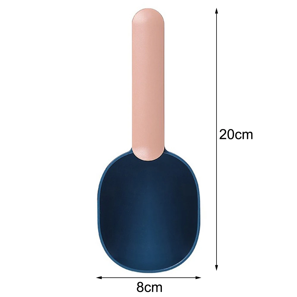 

Multifunctional dog food spoon pet feeding spoon with sealed bag clip creative measuring cup Curved design,easy to clean