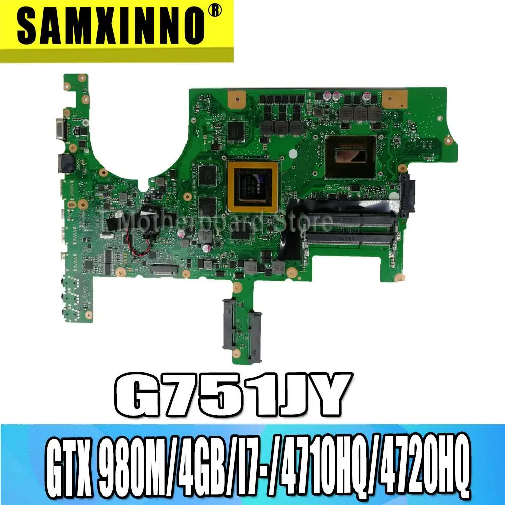 Материнская плата G751JY GTX 980 M/4 GB/I7-/4710HQ/4720HQ для ноутбука ASUS ROG G751 G751J G751JY G751JS материнская плата для ноутбука Rev 2,0