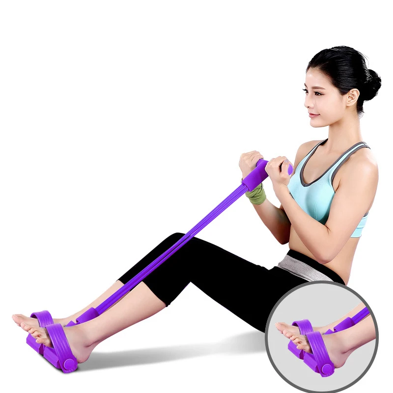 

Fitness Resistance Bands Elastic Pull Ropes Exerciser Pedal Exerciser for Women Men Sit-up Abdominal training Fitness Equipment