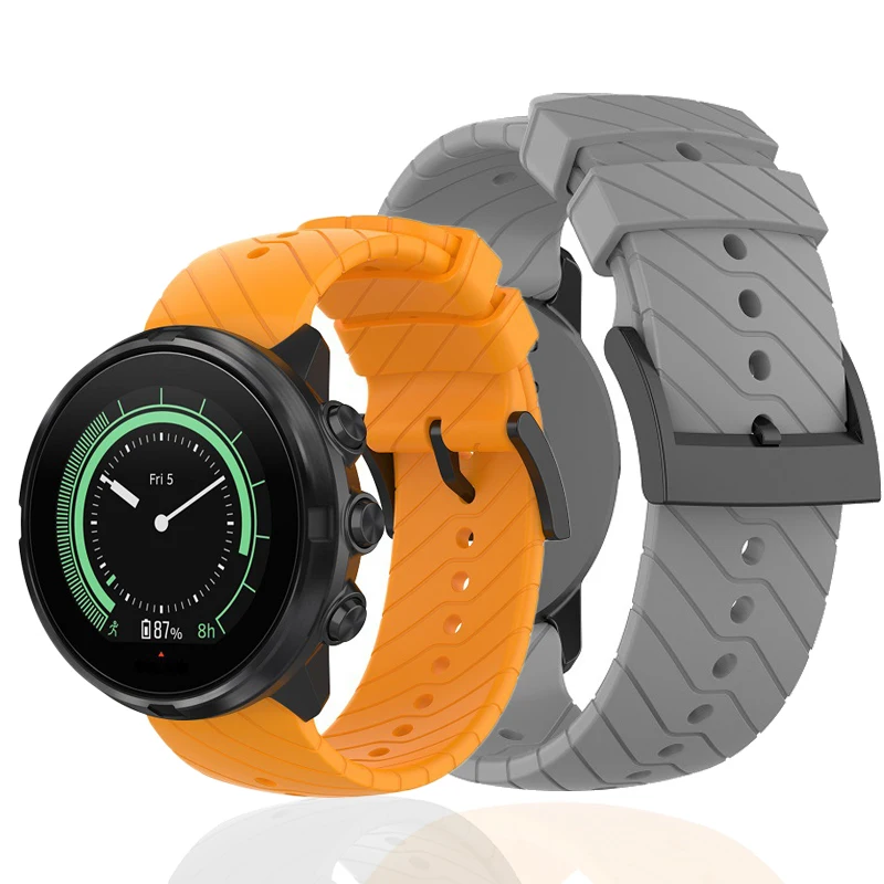 Силиконовый сменный ремешок для наручных часов Suunto 9 Baro титановый медный браслет
