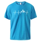 Горные ЭКГ мужские футболки 2020 мужские летние топы с коротким рукавом мужские хлопковые высокого качества свободная спортивная одежда черный серый Топ тройник