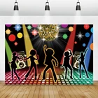 Laeacco Back to 80s фото фон для фотографирования с изображением ярких светильник луч неоновые диско Для женщин вечерние фотографии фон для студийного фотографирования детей