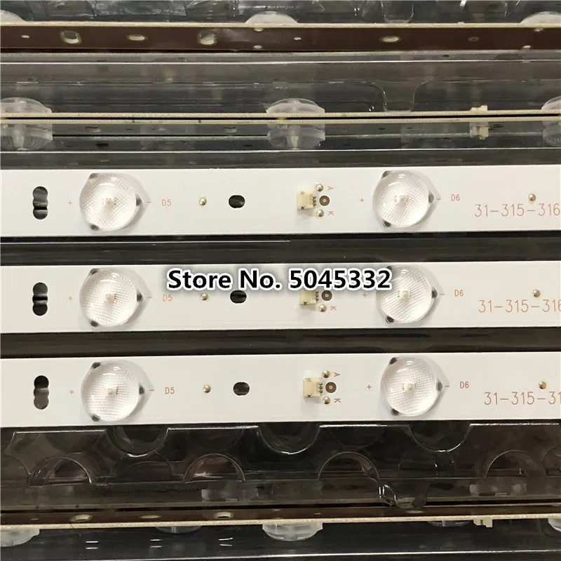 3 шт./лот 8 светодиодные лампы Подсветка для LE32F50 LE32F33 свет бар ZH32D08 ZC14F 01 1 315 316 33