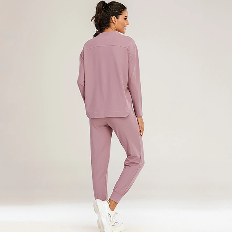 Осень зима новинка женская спортивная одежда спортивные топы штаны комплект из 2 предметов для йоги