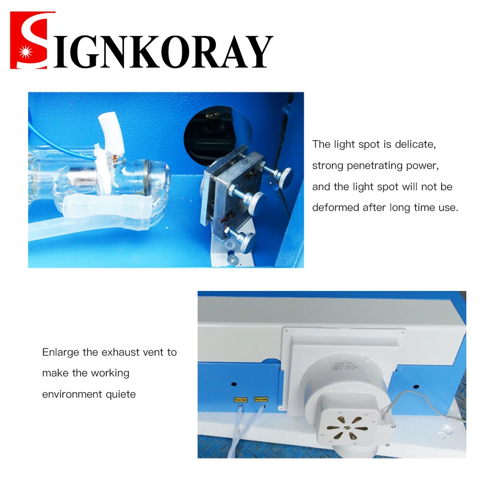 SignkoRay 40 Вт 50 ручная сборка CO2 Лазерная гравировальная и режущая машина K40 300x200 мм
