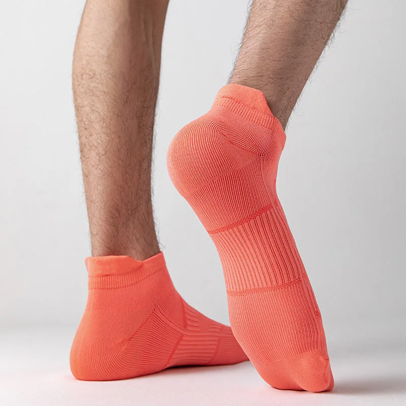 Sports Running Socks Men/Women Thin Breathable Athletic Marathon Fitness Sweat-absorbent Non-slip Short Low Cut Ankle Socks images - 6