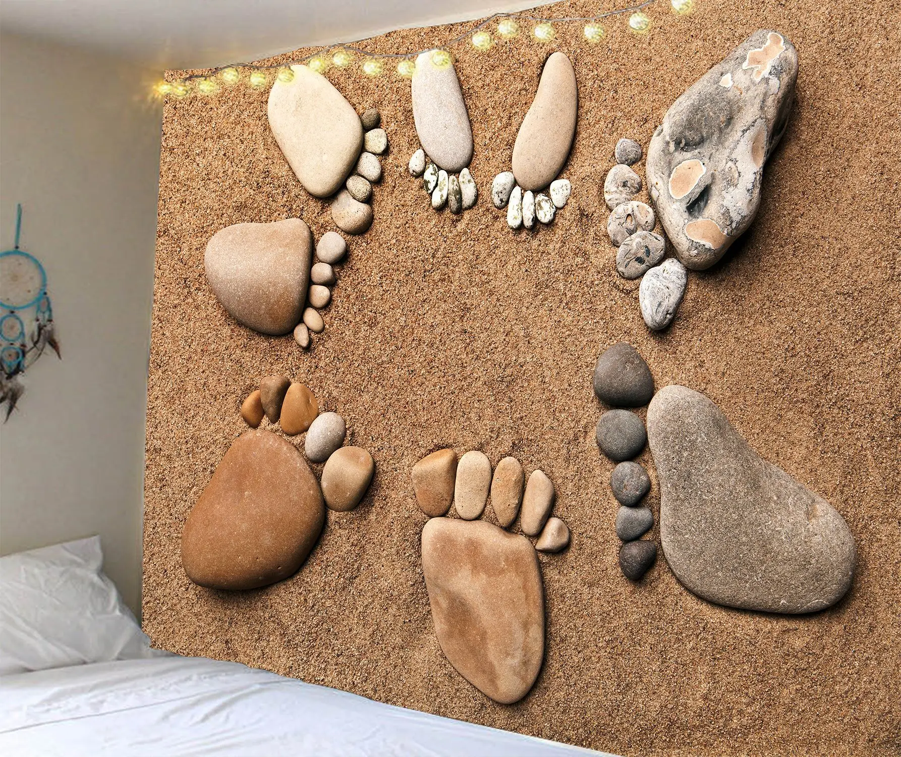 3D ковер из каменных булыжников настенный каменный узор одеяло домашний фон