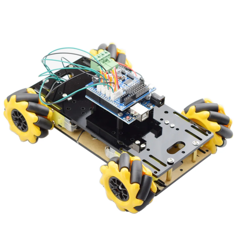 Новый стиль мини Arduino RC Mecanum колесо Omni робот автомобиль шасси комплект с TT Мотором