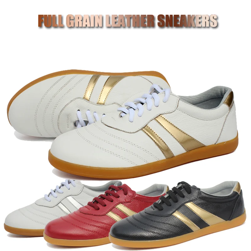 

Обувь унисекс для боевых искусств, для детей и взрослых, из натуральной воловьей кожи, мягкая оксфордская обувь для тренировок, обувь Taiji ...