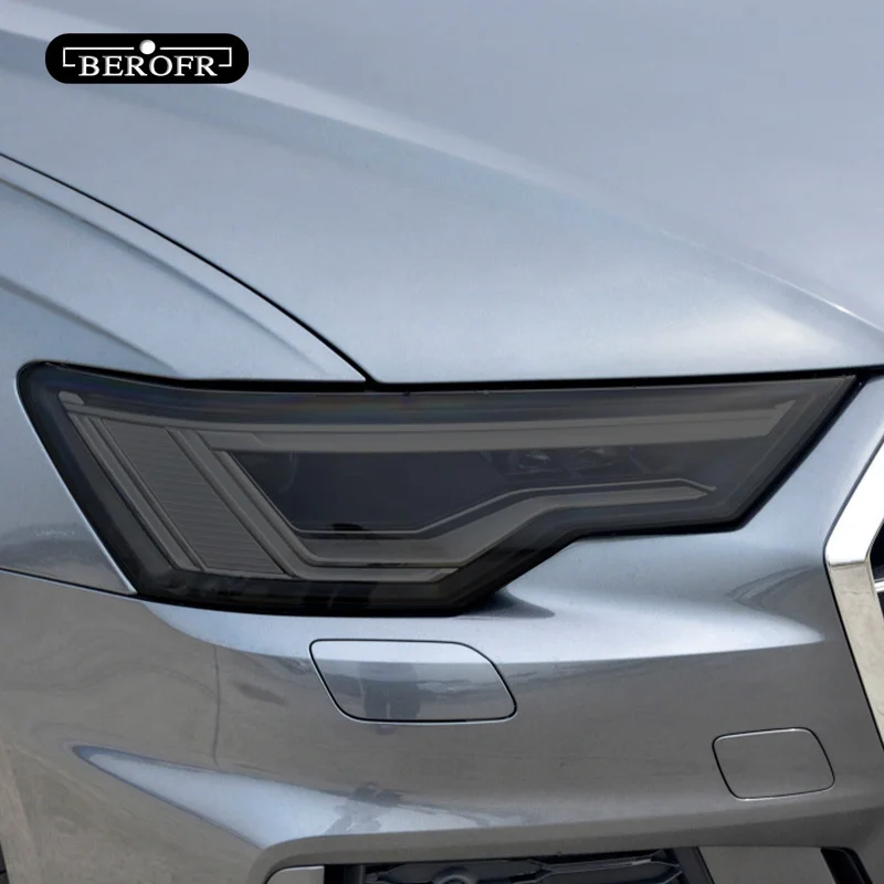 2P для Audi A6 C8 S6 2019 2020 оттенок автомобильных фар черная защитная пленка задняя фара