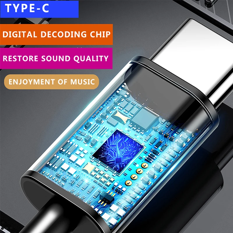 Проводные наушники с разъемом USB Type-C и микрофоном 3 5 мм | Электроника