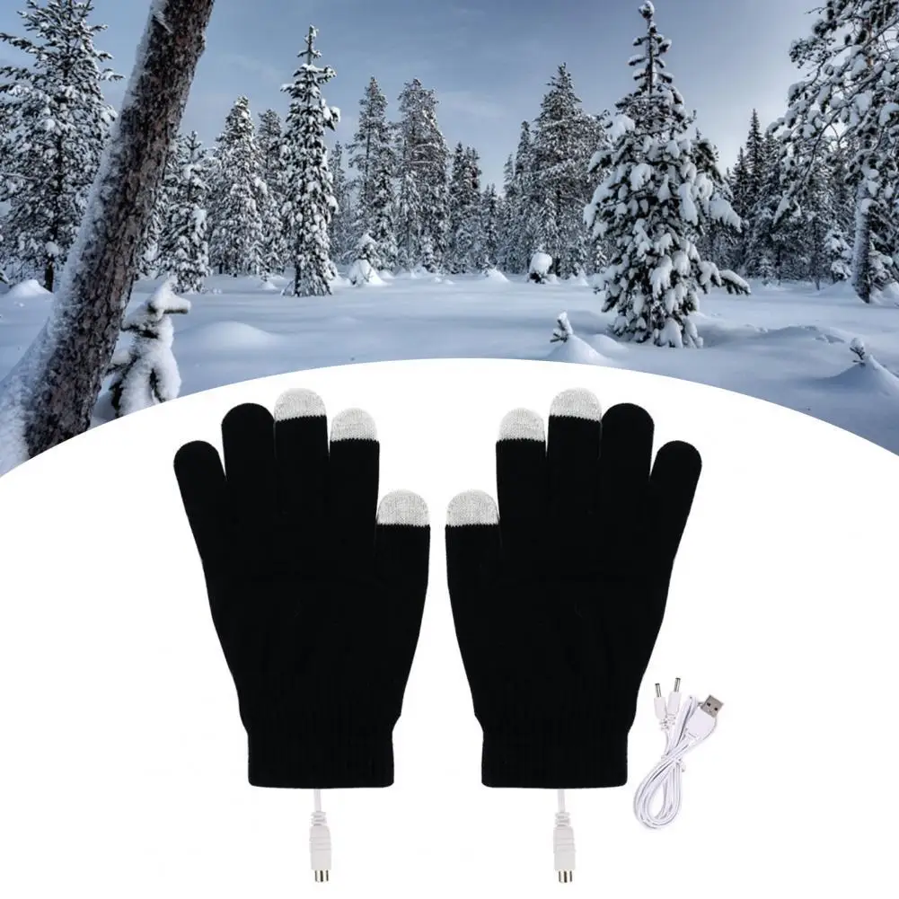 

1 Pair Protective Cycling Sport Electric Heated Gloves Anti-shock Electric Heated Gloves Windproof Outdoor Supply