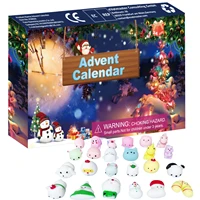 24 pcs christmas advent calendar toys squeezing games for party christmas animal set gift box advent countdown gift delightful
