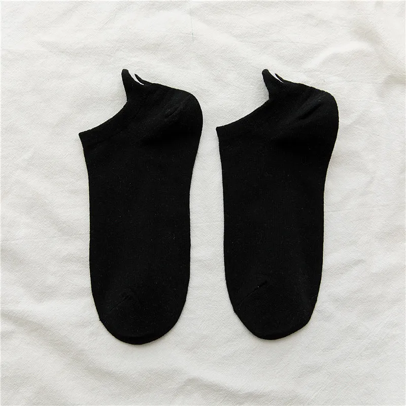 

Women Socks 2020 Spring New Fashion Luminous Moon Cotton Socks Women Korean Style Solid Color Embroidery Short Ankle Socks