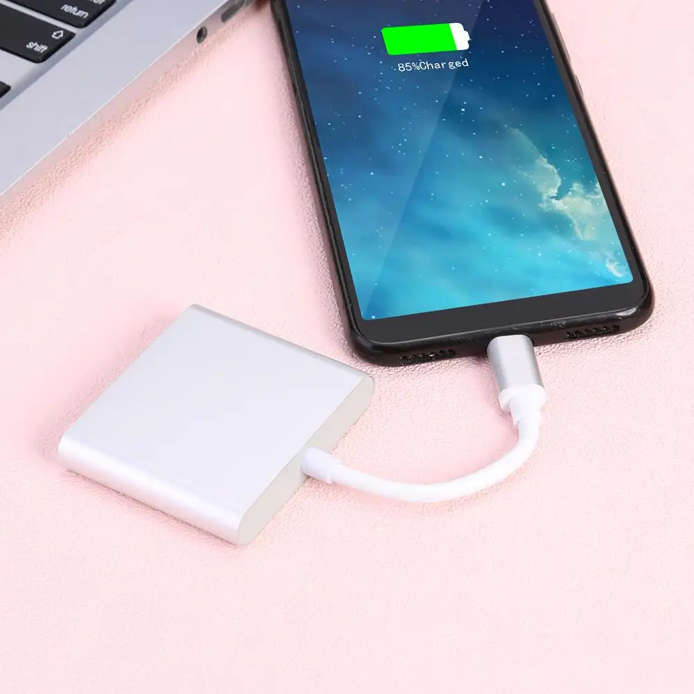 Адаптер USB C HUB Type to 4K HDMI Hub 3 0 отличный алюминиевый сплав серебряный корпус порт для