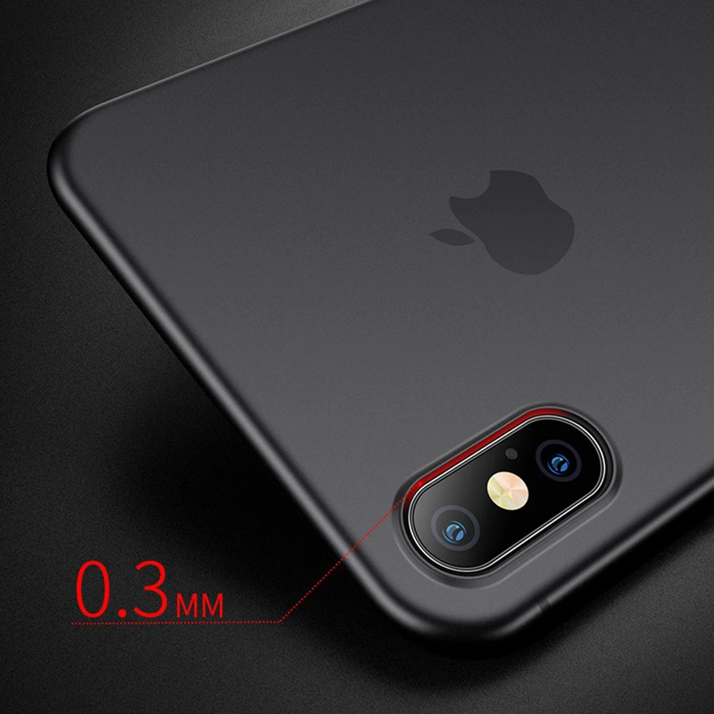 

2021 Simple Style Suitable For iphone XS Mobile Phone Case Ultra-Thin Frosted 7 / 8plus / 11 max Translucent Case