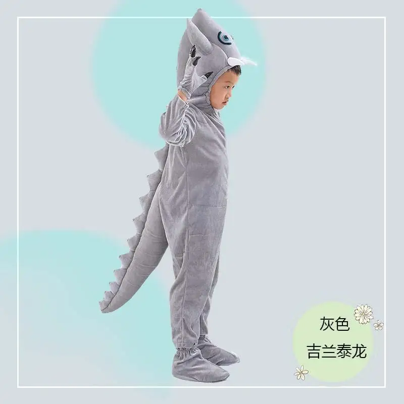 Детский костюм динозавра одежда тираннозавр маленькая броня дракон Трицератопс