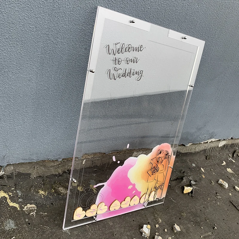 Упаковочная коробка акриловая рамка Свадебная Dropbox Персонализированная книга