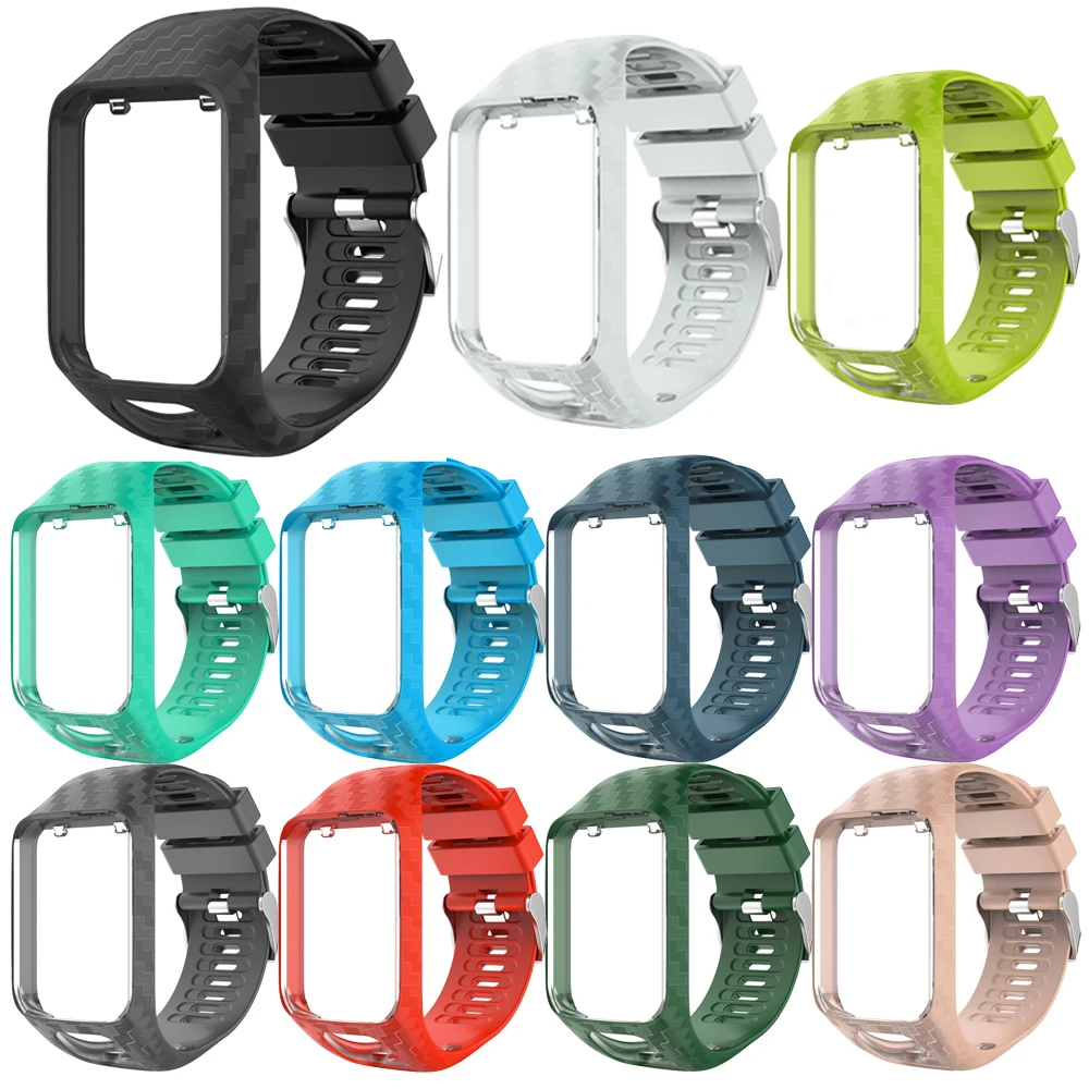 

Ремешок для наручных часов TomTom spark 2 3, сменный силиконовый ремешок для TomTom Runner spark 2 3, новый стиль, радиальная гравировка