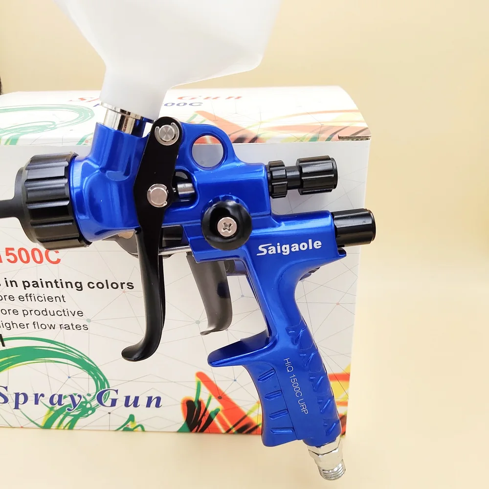 1.3mm HVLP Spray Gun Air Spray Gun Stainless Steel Nozzle Paint Spray Gun High Atomization Water-based Paint Pneumatic Tool