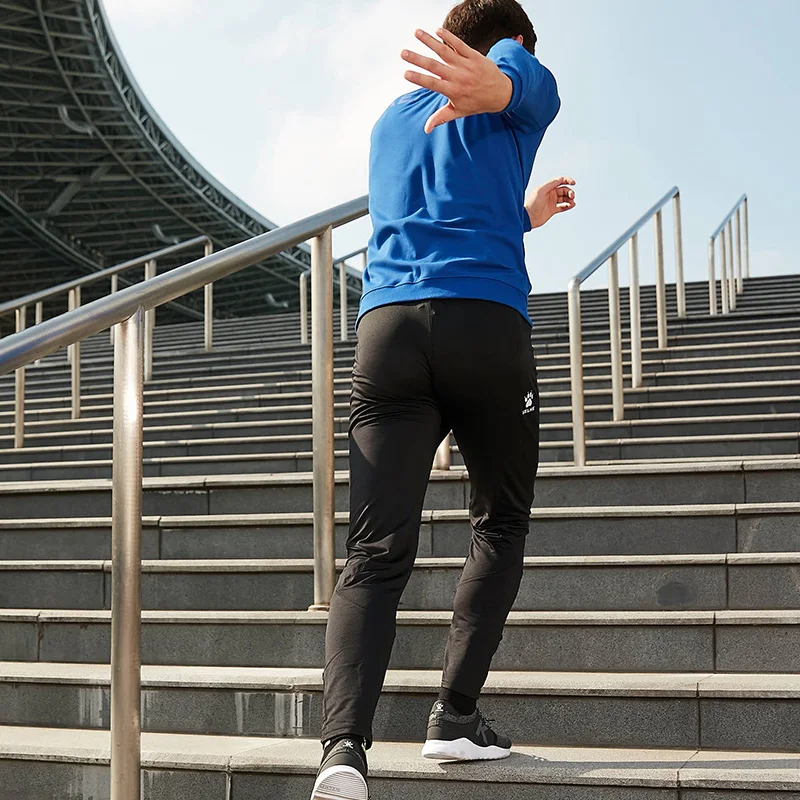 KELME футбольные тренировочные штаны, мужские джоггеры, тонкие обтягивающие штаны для бега, трико, брюки K15Z439