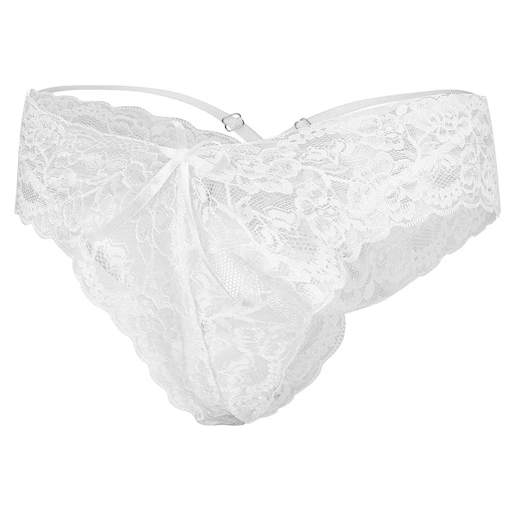Женское нижнее белье с открытой промежностью черные кружевные трусики