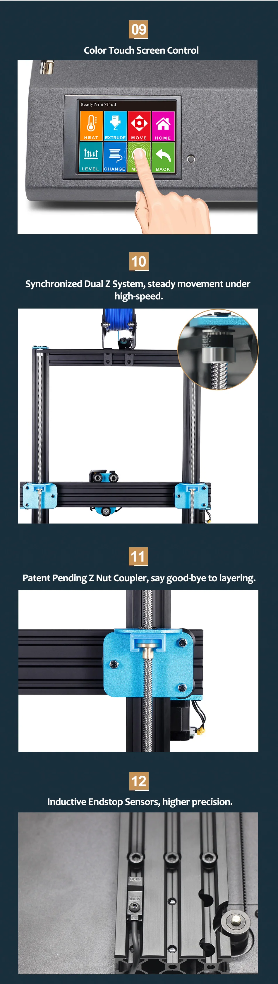 3d принтер sidewinder x1 SW-X1 Настольный уровень 3d pro размер поддержка USB и TF карты сенсорный экран artillery 3d