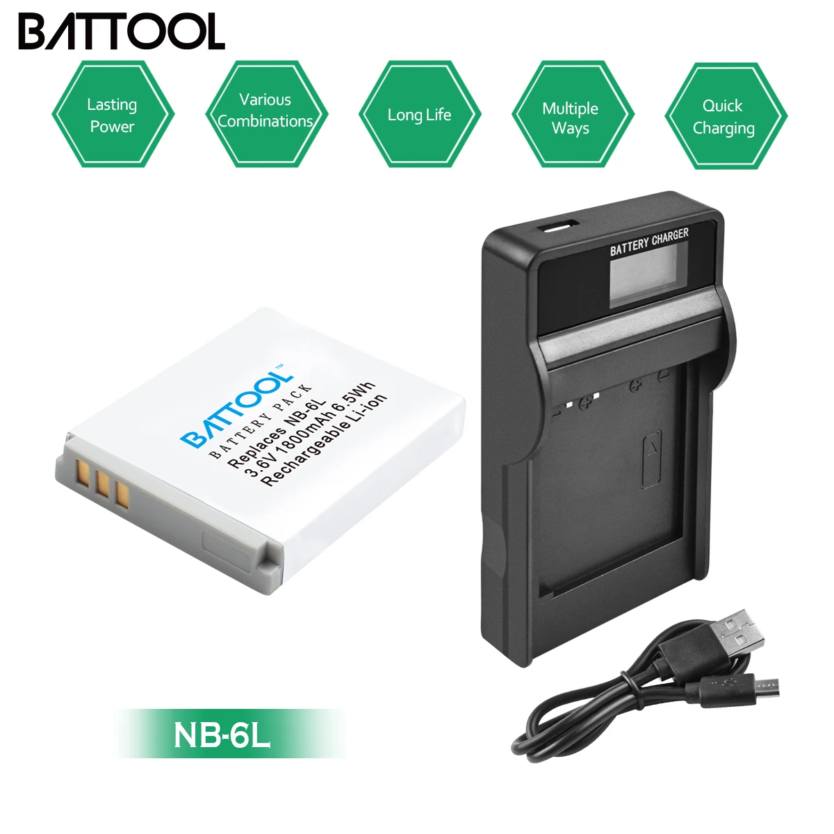 Аккумулятор для камеры NB 6L NB6L NB-6L Canon Power-shot IXUS 310 SX240 SX275 SX280 SX510 SX500 HS 95 D10 D20 D30 1600 мАч |